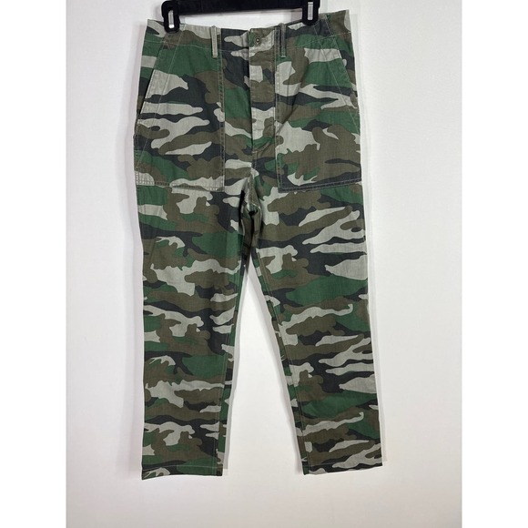 J. Crew Pants - J. Crew Women's High Waist Straight Leg Camo Pants Estimated Med